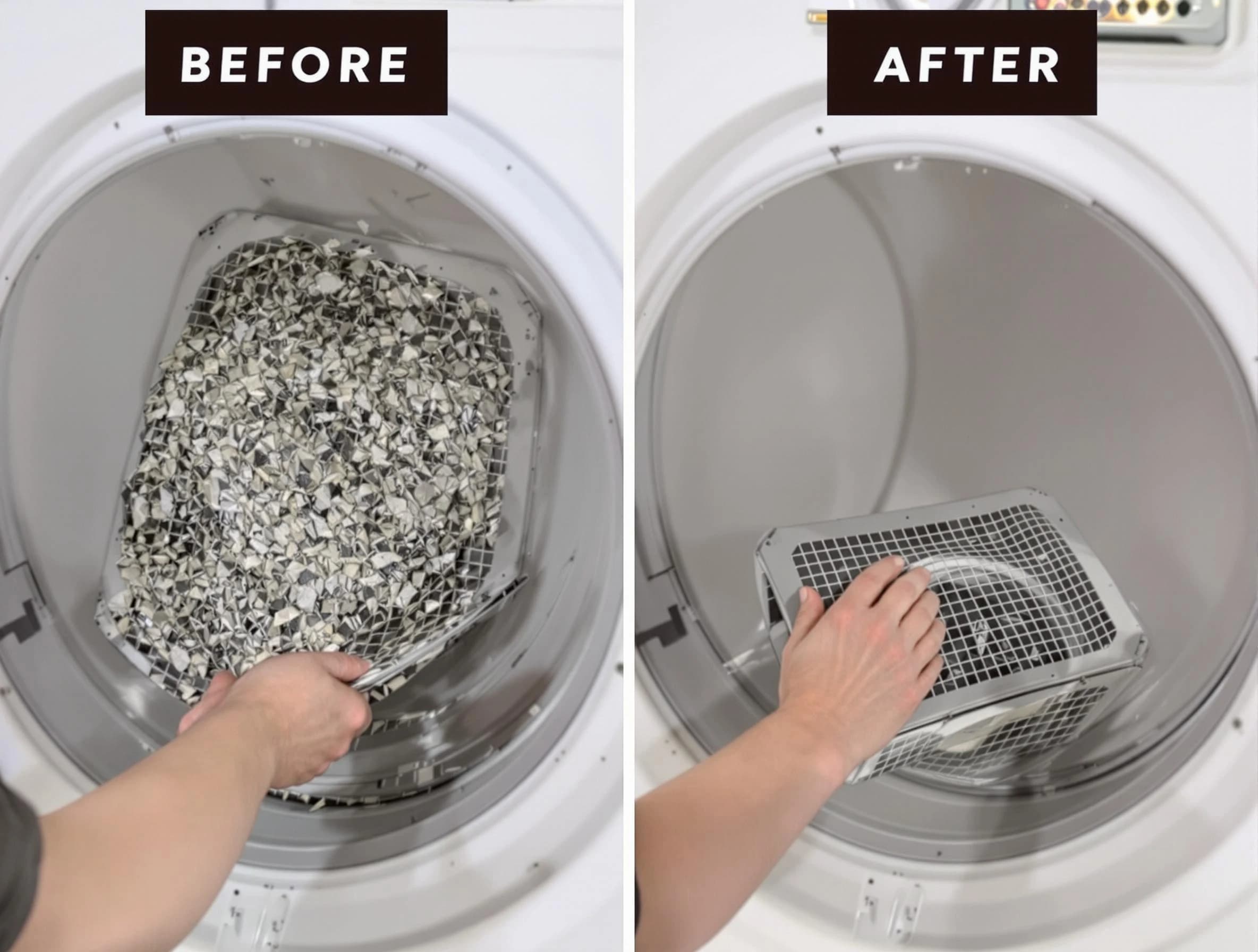 Professional lint trap cleaning by Springfield Dryer Vent Cleaning in Springfield