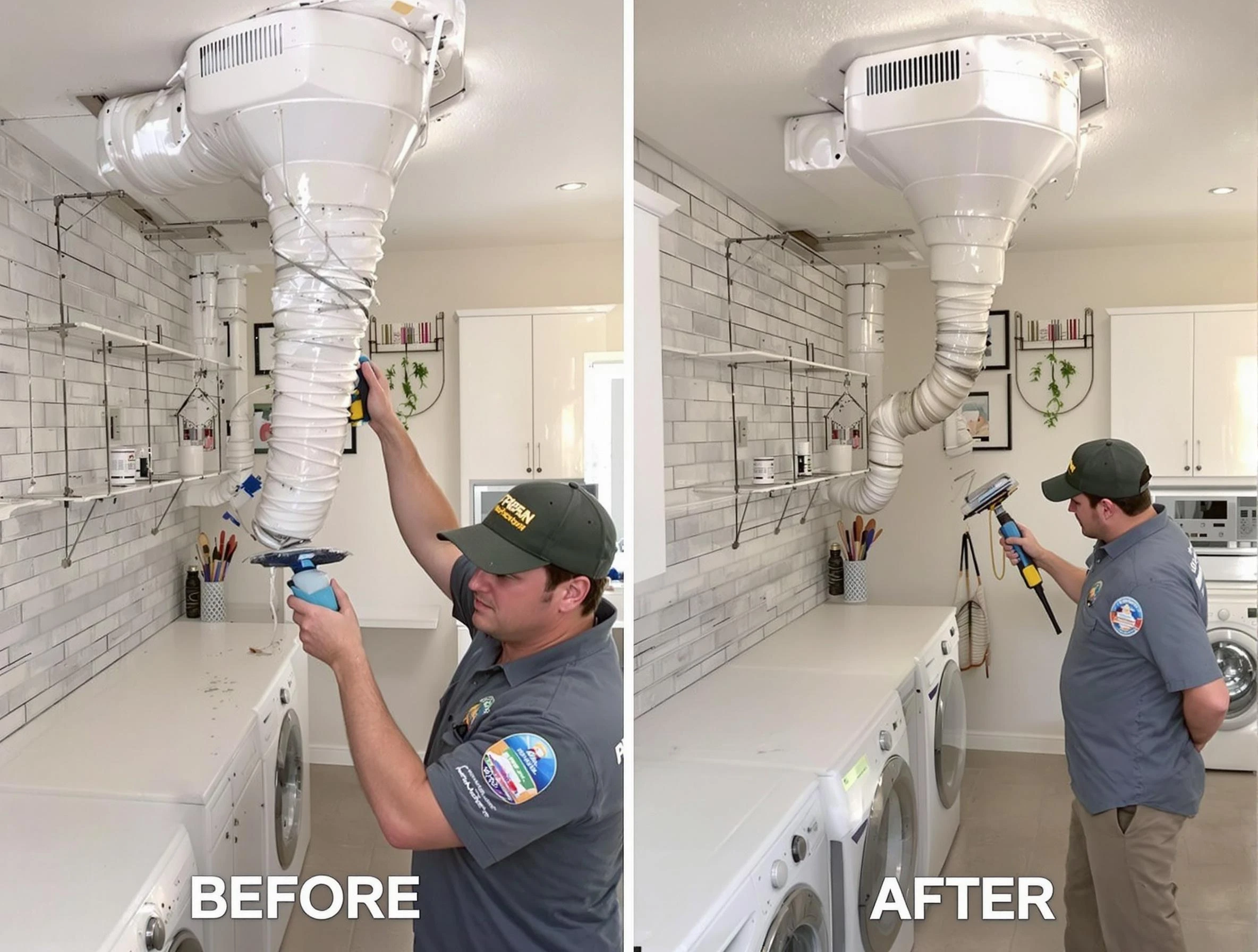 Professional dryer exhaust vent cleaning by Springfield Dryer Vent Cleaning in Springfield