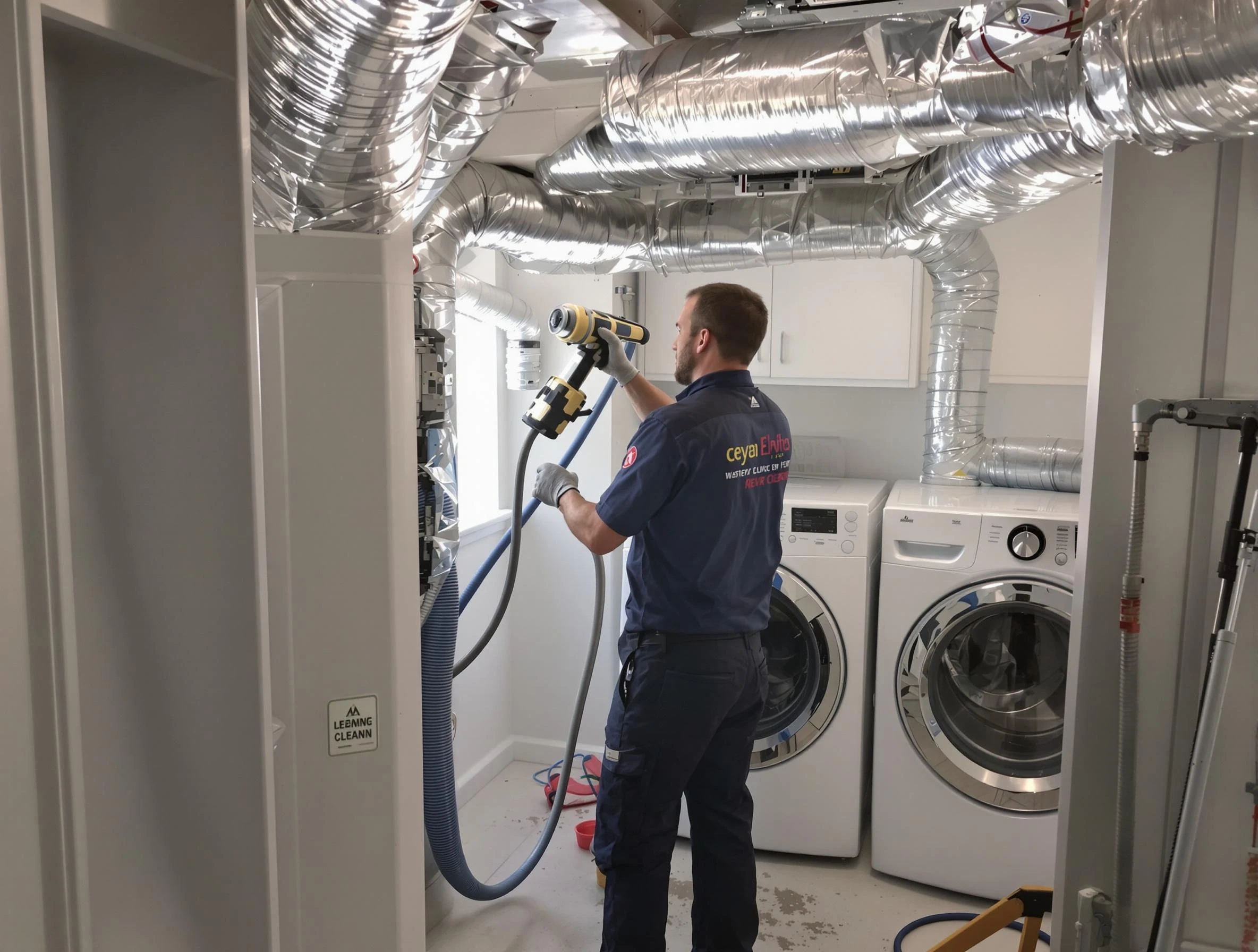 Springfield Dryer Vent Cleaning specialist using advanced equipment for thorough duct cleaning in Springfield