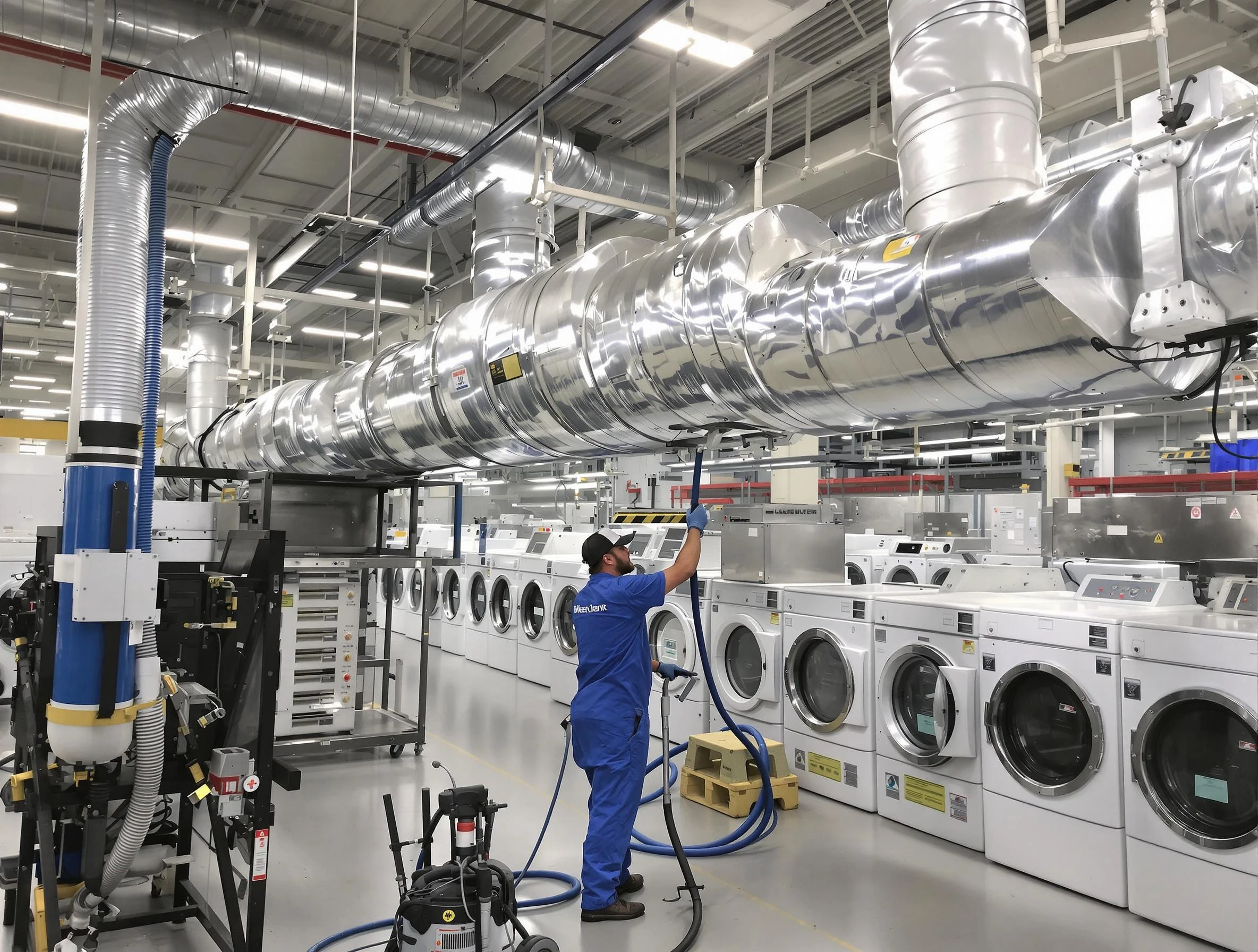 Springfield Dryer Vent Cleaning team performing heavy-duty industrial dryer vent cleaning in Springfield